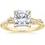 18K Yellow Gold Pirouette Twist Diamond Ring, smalltop view