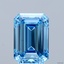 4.50 Ct. Fancy Vivid Blue Emerald Lab Grown Diamond
