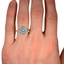 The Malai Ring, smallzoomed in top view on a hand