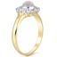 The Hadleigh Ring, smalltop view on a hand