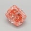 1.09 Ct. Fancy Vivid Pink Cushion Lab Grown Diamond