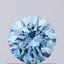0.53 Ct. Fancy Vivid Blue Round Lab Grown Diamond