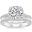 Platinum Tacori Dantela Bloom Diamond Ring with Tacori Dantela Diamond Ring (1/8 ct. tw.)