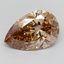 4.06 Ct. Fancy  Brown Pear Lab Grown Diamond