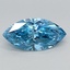 1.60 Ct. Fancy Vivid Blue Marquise Lab Grown Diamond