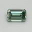 0.47 Ct. Fancy Vivid Green Emerald Lab Grown Diamond