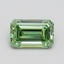 1.00 Ct. Fancy Vivid Green Emerald Lab Grown Diamond