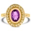 Retro Amethyst Cocktail Ring
