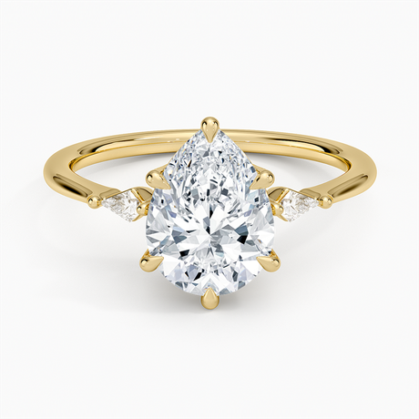 Cometa Three Stone Diamond Ring - Brilliant Earth