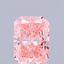 0.97 Ct. Fancy Vivid Pink Radiant Lab Grown Diamond