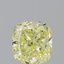 1.01 Ct. Fancy Intense  Yellow Cushion Diamond
