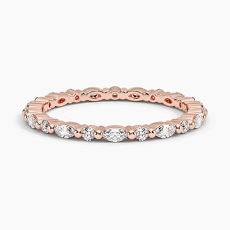 Delicate Versailles Eternity Diamond Ring (1/2 ct. tw.) in 14K Rose Gold