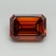 3.15 Ct. Fancy Deep Orange Emerald Lab Grown Diamond