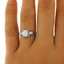 The Kimberley Ring, smalltop view on a hand
