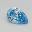 0.50 Ct. Fancy Vivid Blue Pear Lab Grown Diamond