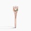14K Rose Gold Arden Diamond Ring with Lab Emerald Accents