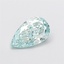 1.01 Ct. Fancy Intense Green Pear Lab Grown Diamond