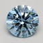 1.04 Ct. Fancy Blue Round Lab Grown Diamond