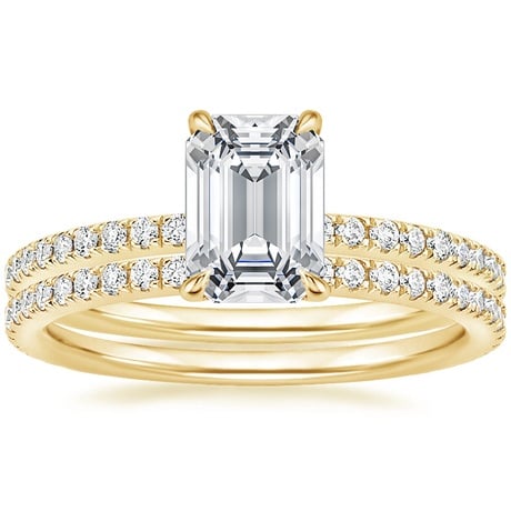 18K Yellow Gold Luxe Ballad Perfect Fit Diamond Bridal Set