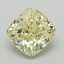 1.17 Ct. Fancy Yellow Cushion Lab Grown Diamond