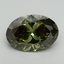 6.51 Ct. Fancy Vivid Green Oval Lab Grown Diamond