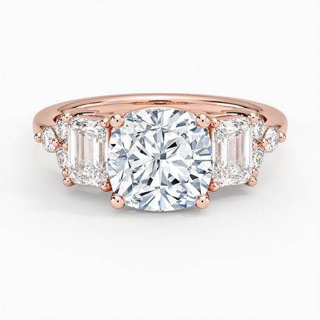 14K Rose Gold Sabine Cluster Diamond Ring