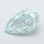 2.84 Ct. Fancy Intense Blue Green Pear Lab Grown Diamond