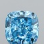 1.00 Ct. Fancy Vivid  Blue Cushion Lab Grown Diamond