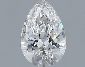 Pear diamond — real photo