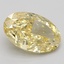 3.21 Ct. Fancy Vivid Yellow Oval Lab Grown Diamond
