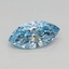 0.32 Ct. Fancy Vivid Blue Marquise Lab Grown Diamond