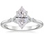 18K White Gold Nadia Diamond Ring, smalltop view