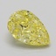 1.03 Ct. Fancy Intense Yellow Pear Lab Grown Diamond