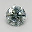 0.66 Ct. Fancy Intense Green Round Lab Grown Diamond