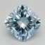0.92 Ct. Fancy Vivid Blue Cushion Lab Grown Diamond