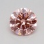 0.50 Ct. Fancy Vivid Pink Round Lab Grown Diamond