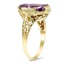 The Adaven Ring, smalltop view on a hand