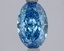 1.53 Ct. Fancy Vivid Blue Blue Oval Lab Grown Diamond