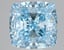 3.07 Ct. Fancy Vivid Blue Cushion Lab Grown Diamond