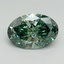 3.07 Ct. Fancy Vivid Green Oval Lab Grown Diamond