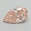 0.71 Ct. Fancy Intense Pink Pear Lab Grown Diamond
