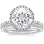 18KW Moissanite Waverly Diamond Bridal Set (2/3 ct. tw.), smalltop view