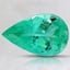 9.7x6.1mm Pear Colombian Emerald
