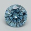 3.07 Ct. Fancy Vivid Blue Round Lab Grown Diamond