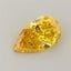 0.62 Ct. Fancy Vivid Yellow Pear Lab Grown Diamond