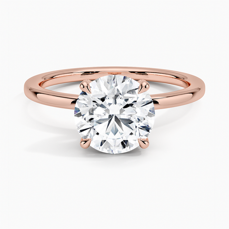 14K Rose Gold Lumiere 1.5mm Diamond Ring