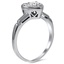 The Freda Ring, smalltop view on a hand