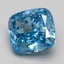 5.02 Ct. Fancy Vivid Blue Cushion Lab Grown Diamond