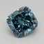 0.75 Ct. Fancy Vivid Blue Cushion Lab Grown Diamond