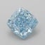 1.03 Ct. Fancy Vivid Blue Cushion Lab Grown Diamond